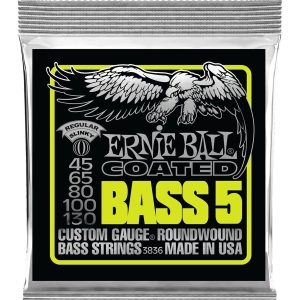 Ernie Ball 3836 Coated Bass 5 45-130 žice za bass gitaru
