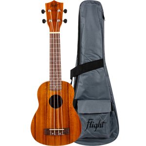 Flight NUS250 NAT Acacia sopran ukulele s torbom