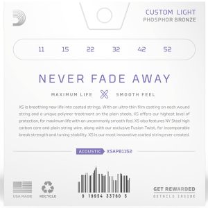 Daddario XSAPB1152 11-52 PHOSPHOR BRONZE žice za akustičnu gitaru - Slika 2