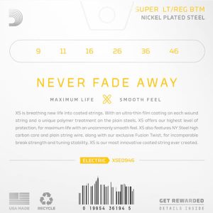 Daddario XSE0946 09-46 NICKEL PLATED žice za električnu gitaru - Slika 2