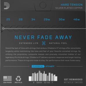 Daddario XTC46FF Dynacore/Carbon HT žice za klasičnu gitaru - Slika 2