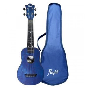 Flight TUS35 DB Travel Sopran ukulele s torbom plavi