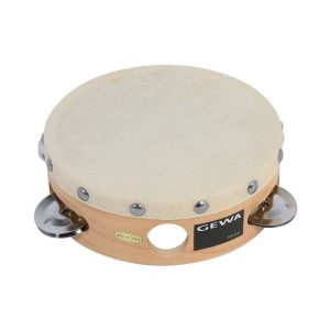 Gewa tamburin s kožom i zvoncima 20cm