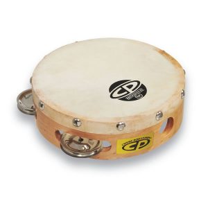 Latin Percussio CP Wood tamburin s kožom i zvoncima 15 cm