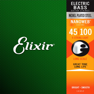 Elixir 14052 Nanoweb 45-100 Light žice za električnu bass gitaru