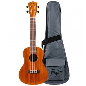 Flight NUC250 Acacia Concert ukulele s torbom