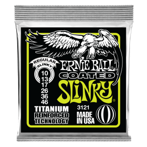 Ernie Ball 3121 Coated Slinky Titanium 10-46 žice za električnu gitaru