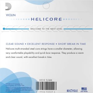 Daddario H310M Helicore Medium žice za violinu 3/4 - Slika 2