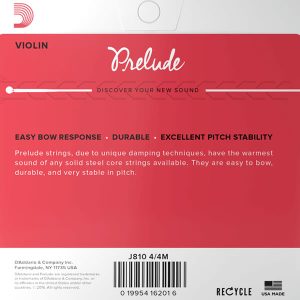 Daddario J810 Prelude medium žice za violinu 4/4 - Slika 2