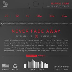 Daddario XTC45TT Dynacore/Titanium NT žice za klasičnu gitaru - Slika 2