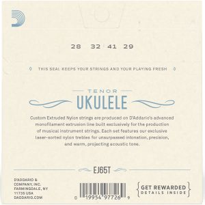 DAddario EJ65T Pro-Arté Tenor Ukulele - Slika 2