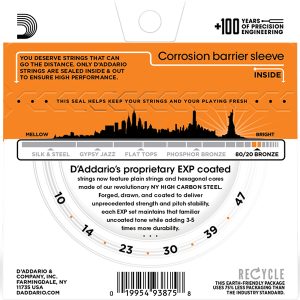 Daddario EXP10 10-47 žice za akustičnu gitaru - Slika 2