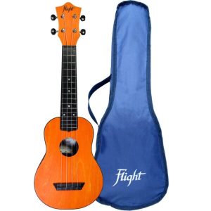 Flight TUS35 OR Travel Sopran ukulele s torbom orange
