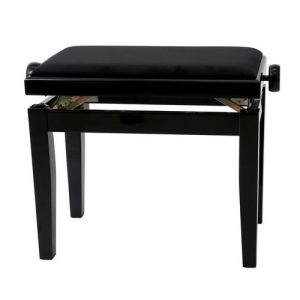 Gewa klupica za pianino Deluxe - crna lak