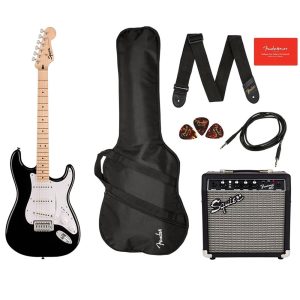 Squier Sonic Stratocaster Pack BK električna gitara Set