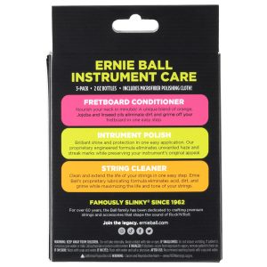 Ernie Ball 3-pack Instrument Care s krpicom - Slika 2