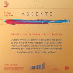 Daddario Ascente A310 4/4M žice za violinu 4/4 medium - Slika 2