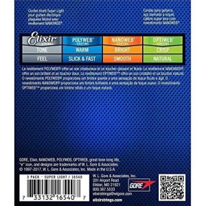 Elixir 3 PACK 9-42 Nanoweb 16540 žice za električnu gitaru - Slika 3