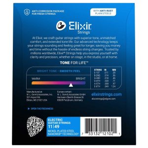 Elixir 12102 Nanoweb 11-49 žice za električnu gitaru - Slika 2