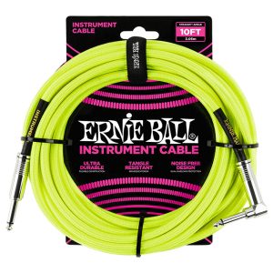 Ernie Ball 6080 instrumentalni kabel Neon Yellow 3,05m